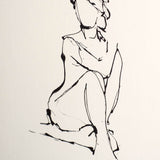 Contour Figure 2 by Stefano Altamura a Hand Embellished Textured Framed Art Print Matted under Glass from Mercana - Luna Furniture