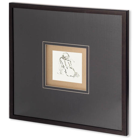 Contour Figure 4 by Stefano Altamura a Hand Embellished Textured Framed Art Print Matted under Glass from Mercana - Luna Furniture