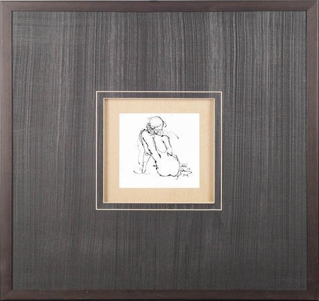 Contour Figure 4 by Stefano Altamura a Hand Embellished Textured Framed Art Print Matted under Glass from Mercana - Luna Furniture
