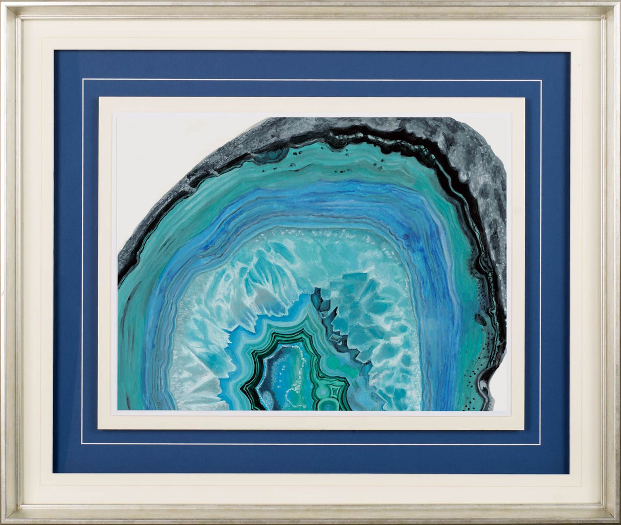 Agate Studies II by Naomi McCavitt a Framed Art Print Matted under Glass from Mercana - Luna Furniture
