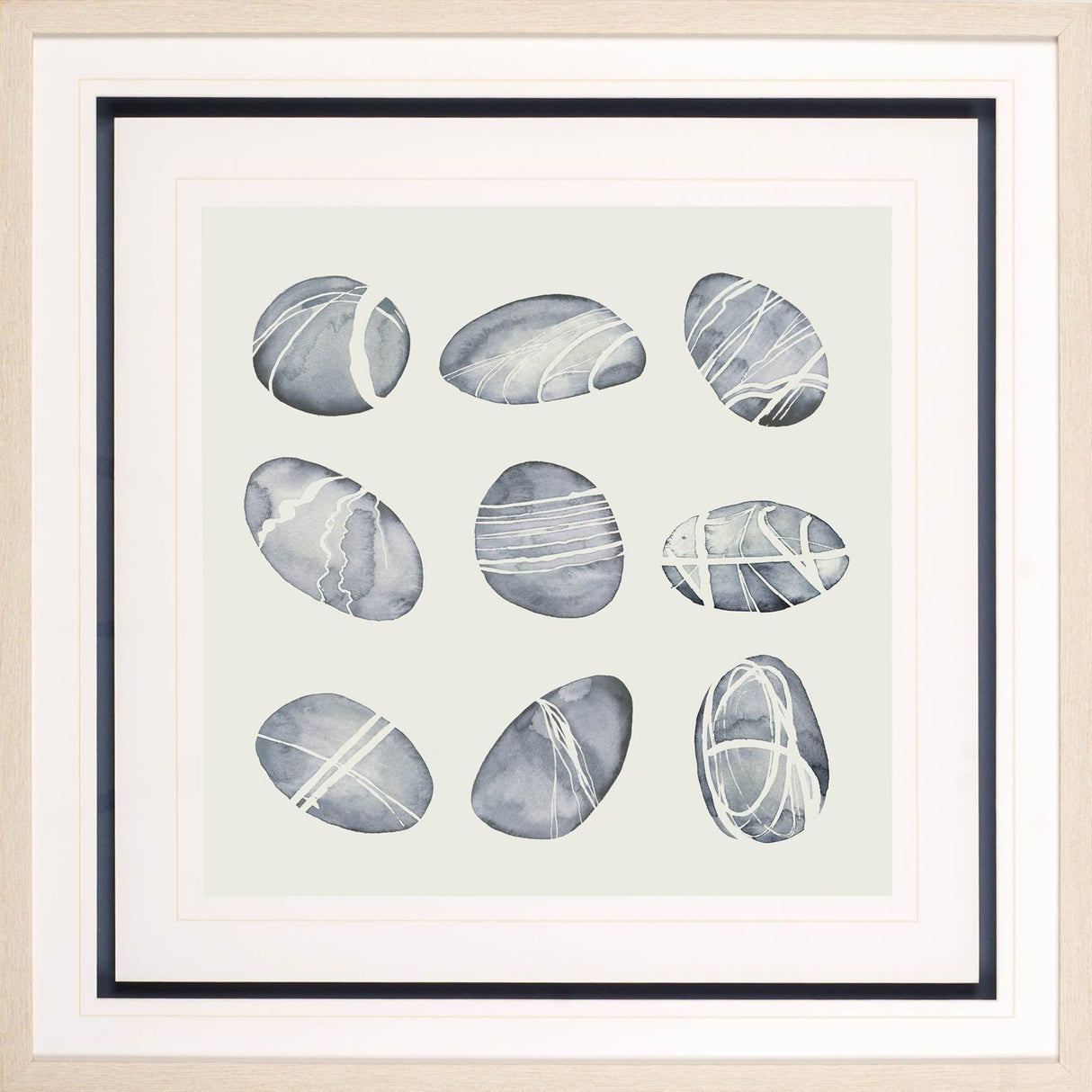 River Worn I by Grace Popp a Framed Art Print Matted under Glass from Mercana - Luna Furniture