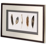 Red Rock Feathers II by Grace Popp a Hand Embellished Textured Framed Art Print Matted under Glass from Mercana - Luna Furniture
