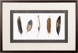 Red Rock Feathers II by Grace Popp a Hand Embellished Textured Framed Art Print Matted under Glass from Mercana - Luna Furniture