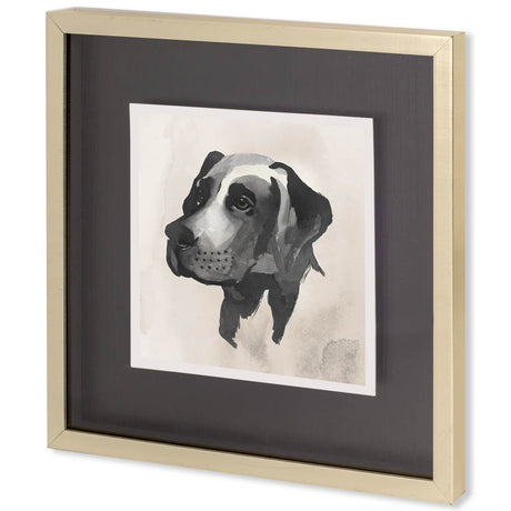 Small Inked Dogs I by Grace Popp a Hand Embellished Textured Framed Art Print Matted under Glass from Mercana - Luna Furniture