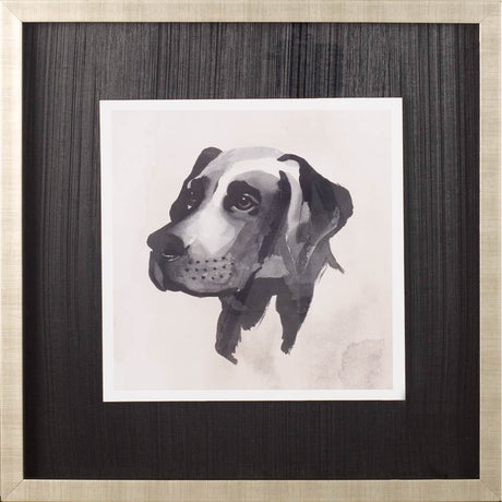 Small Inked Dogs I by Grace Popp a Hand Embellished Textured Framed Art Print Matted under Glass from Mercana - Luna Furniture