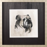 Small Inked Dogs III by Grace Popp a Hand Embellished Textured Framed Art Print Matted under Glass from Mercana - Luna Furniture