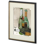 After the Bubbly II by Samuel Dixon a Hand Embellished Textured Framed Art Print Matted under Glass from Mercana - Luna Furniture