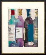 Dinner Party II by Samuel Dixon a Hand Embellished Textured Framed Art Print Matted under Glass from Mercana - Luna Furniture