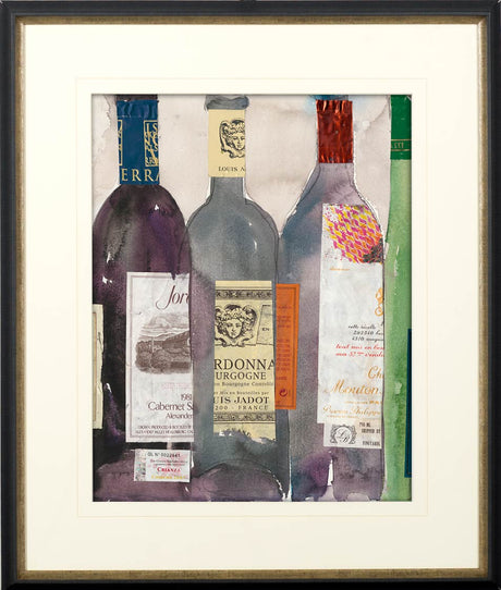 Dinner Party III by Samuel Dixon a Hand Embellished Textured Framed Art Print Matted under Glass from Mercana - Luna Furniture