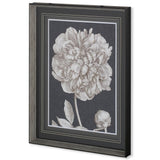 Dramatic Peony I by Vision Studio a Hand Embellished Textured Framed Art Print Matted under Glass from Mercana - Luna Furniture