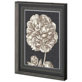 Dramatic Peony II by Vision Studio a Hand Embellished Textured Framed Art Print Matted under Glass from Mercana - Luna Furniture