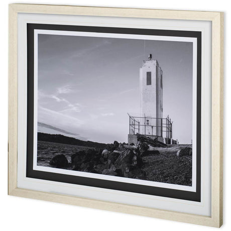 Browns Point Lighthouse by Bisig, Steve a Framed Photo Art Print Matted under Glass from Mercana - Luna Furniture