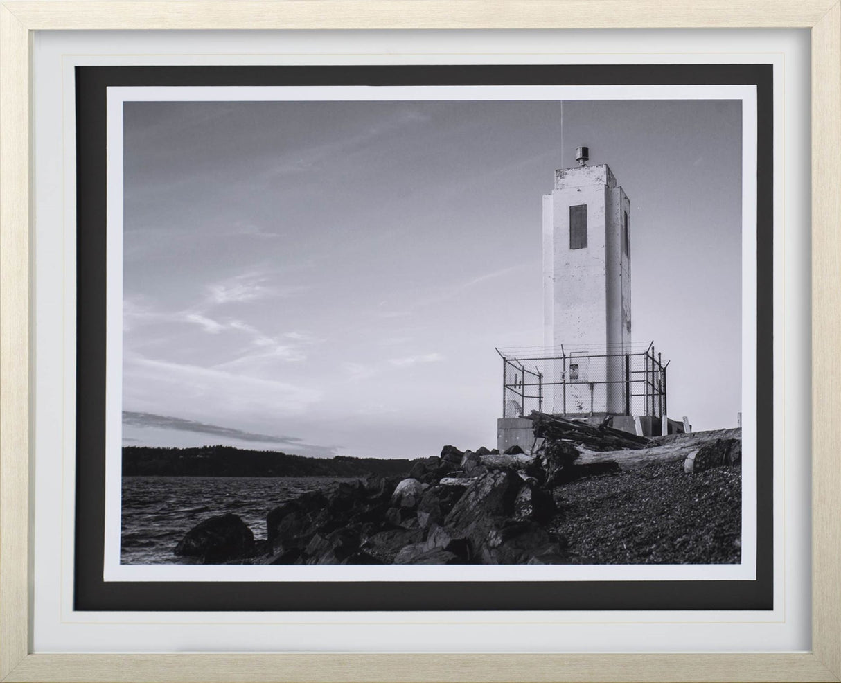 Browns Point Lighthouse by Bisig, Steve a Framed Photo Art Print Matted under Glass from Mercana - Luna Furniture