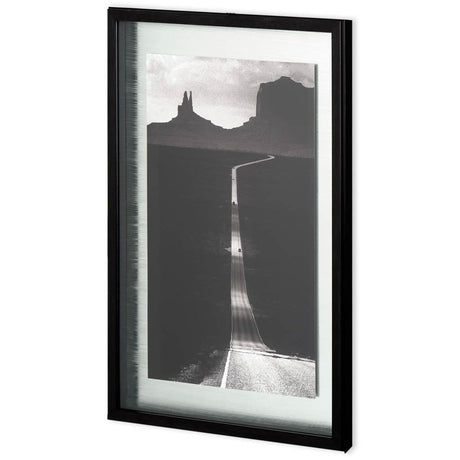 Desert Highway by Hakan Strand a Hand Embellished Textured Framed Art Photograph Matted under Glass from Mercana - Luna Furniture