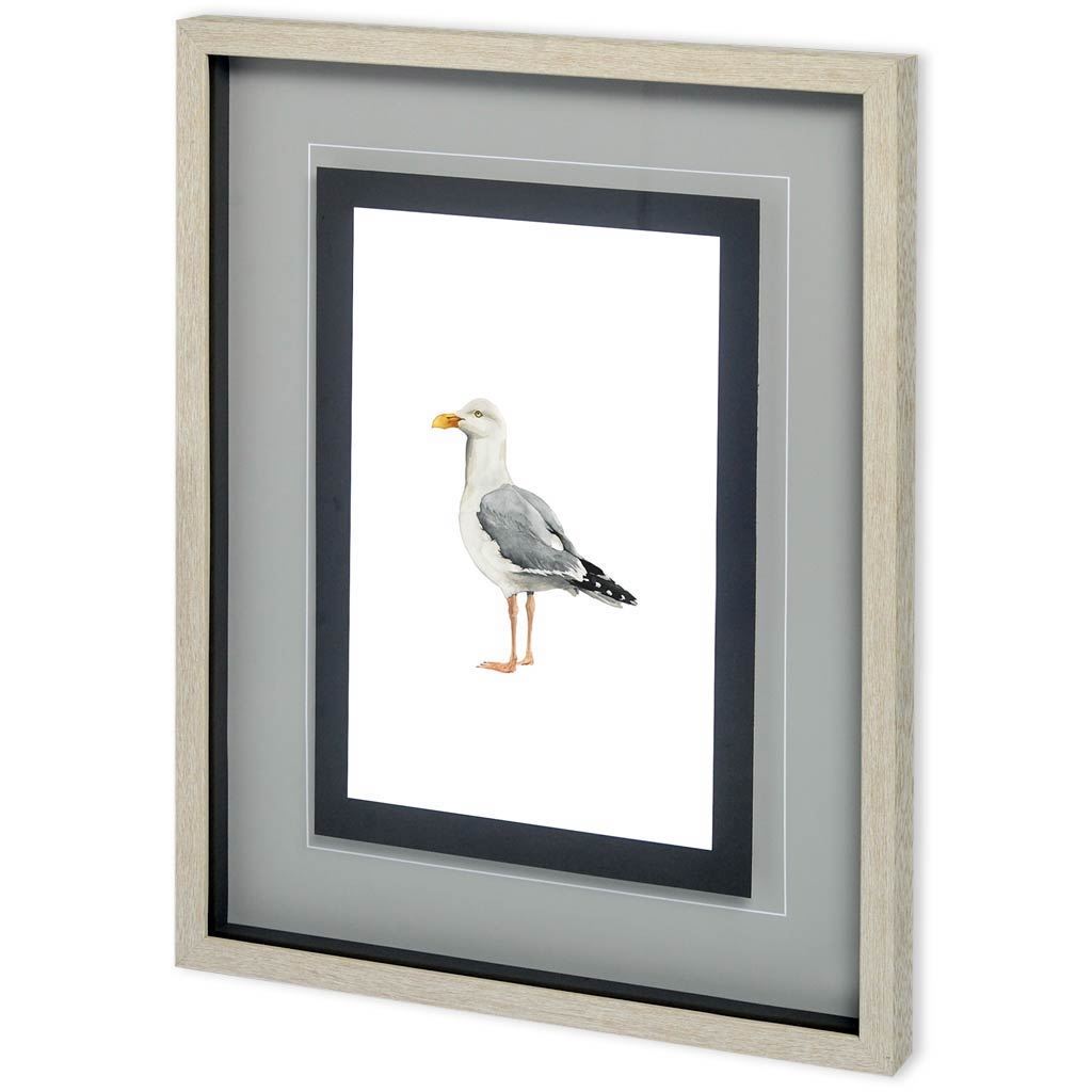 Custom Sea Bird II by Grace Popp a Framed Art Print Matted under Glass from Mercana - Luna Furniture