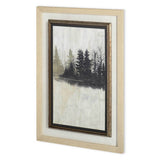 Pine Island I by Naomi McCavitt a Hand Embellished Textured Framed Art Print Matted under Glass from Mercana - Luna Furniture