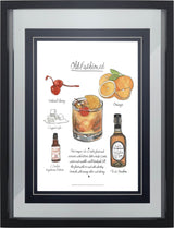 Classic Cocktail - Old Fashioned by Mercana Studio a Framed Art Print Matted under Glass from Mercana - Luna Furniture