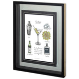 Classic Cocktail - Martini by Naomi McCavitt a Framed Art Print Matted under Glass from Mercana - Luna Furniture