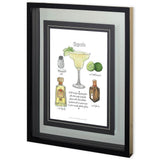 Classic Cocktail - Margarita by Naomi McCavitt a Framed Art Print Matted under Glass from Mercana - Luna Furniture