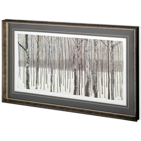 Woods in Winter by Kathrine Lovell a Framed Art Print Matted under Glass from Mercana - Luna Furniture