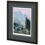 Distant Blue by PanPan a Framed Art Print Matted under Glass from Mercana - Luna Furniture