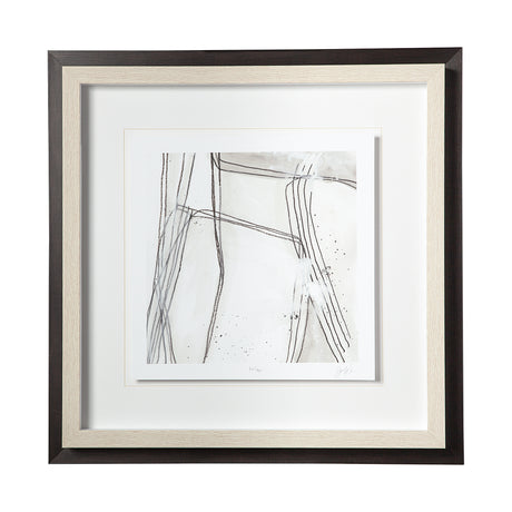 Custom Abstract Logic II by June Vess a Framed Art Print Matted under Glass from Mercana - Luna Furniture