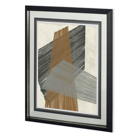 Triangle Stripes II by Jennifer Goldberger a Framed Art Print Matted under Glass from Mercana - Luna Furniture