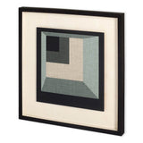 Geometric Perspective I by June Vess a Hand Embellished Textured Framed Decograph Art Print from Mercana - Luna Furniture