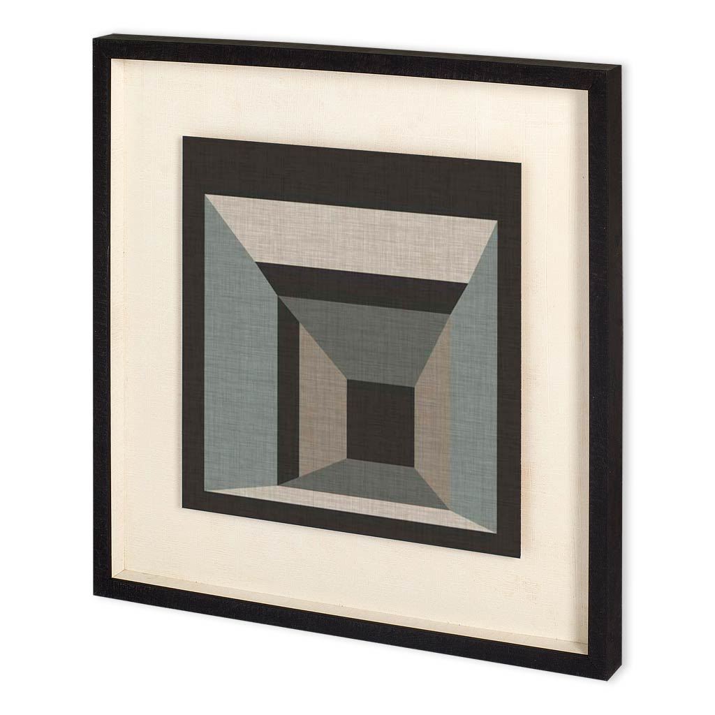 Geometric Perspective III by June Vess a Hand Embellished Textured Framed Decograph Art Print from Mercana - Luna Furniture