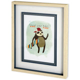 Hipster Sloth I by June Erica Vess a Framed Art Print Matted under Glass from Mercana - Luna Furniture