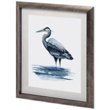 Azure Heron I by Grace Popp a Framed Art Print Matted under Glass from Mercana - Luna Furniture