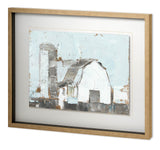 Barn & Silo II by Ethan Harper a Hand Embellished Textured Framed Art Print Matted under Glass from Mercana - Luna Furniture