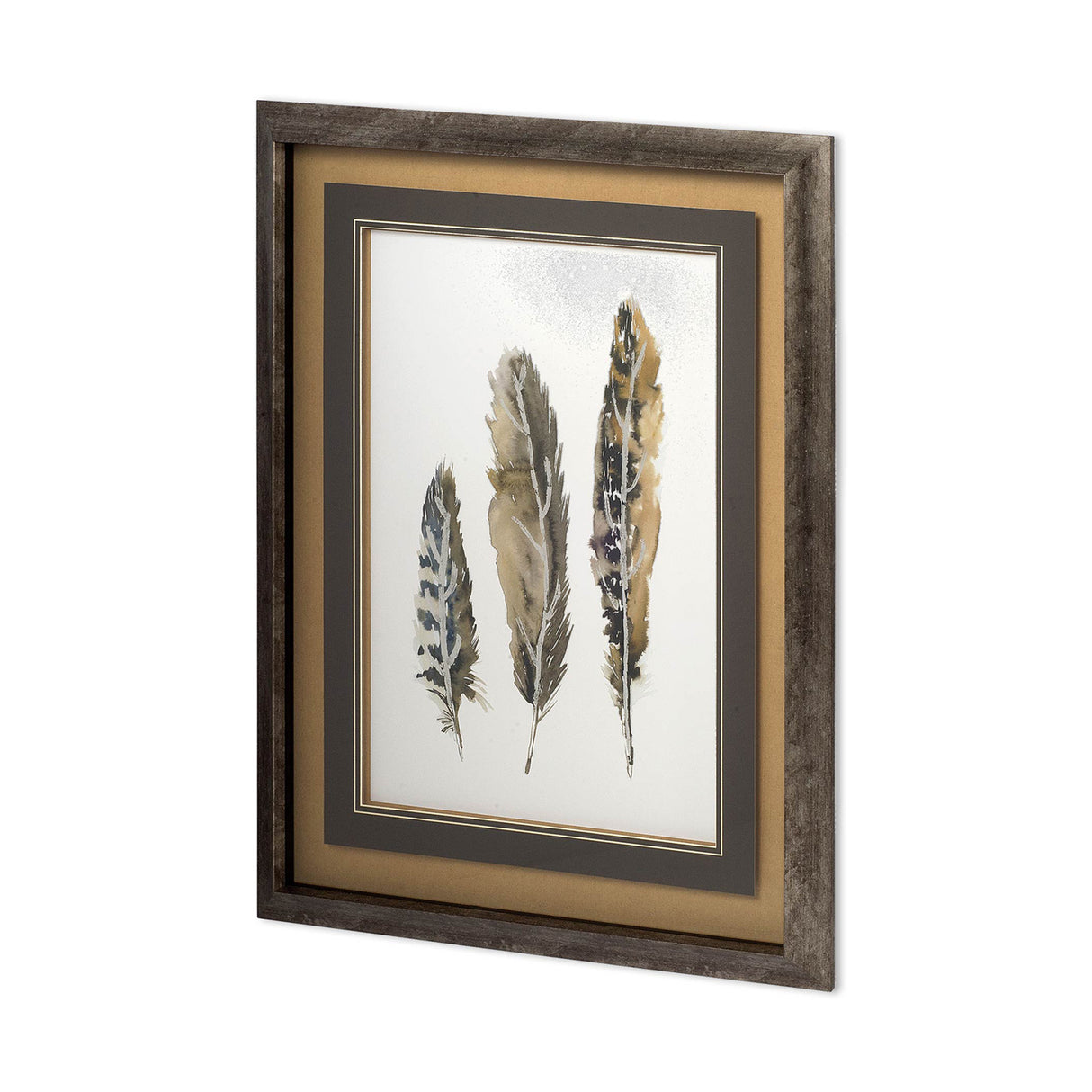 A light Touch I by Rebecca Meyers a Hand Embellished Textured Framed Art Print Matted under Glass from Mercana - Luna Furniture