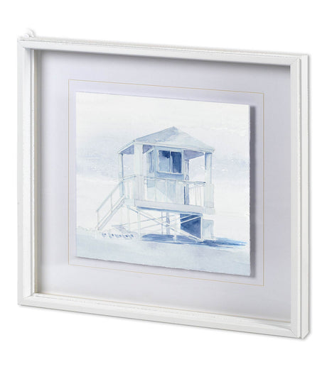 On Beach I by Mercana Studio a Hand Embellished Textured Framed Art Print Matted under Glass from Mercana - Luna Furniture