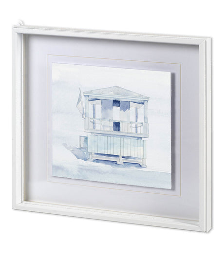 On Beach II by Mercana Studio a Hand Embellished Textured Framed Art Print Matted under Glass from Mercana - Luna Furniture