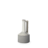 Burton 10.2H Small Two Tone Gray Ceramic Jug Vase from Mercana - Luna Furniture