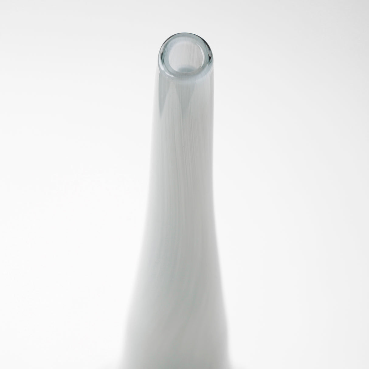 Erie II Tall Two Toned Sky Blue Dark Brown Blown Glass Vase from Mercana - Luna Furniture