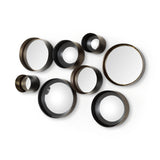 Aromaticum Set of 8 Brown Metal Mirrors from Mercana - Luna Furniture