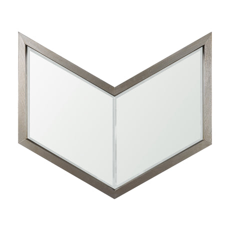 Chevren 26 x 22 Silver Wood Frame Mirror from Mercana - Luna Furniture