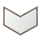 Chevren 26 x 22 Medium Brown Wood Frame Mirror from Mercana - Luna Furniture