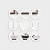 Amphion 16.5x16.5 Star Whitewashed Wood Frame Mirror from Mercana - Luna Furniture