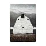 Sawmill Creek 42x62 Farmhouse White Barn Original Hand Painted on Wood Oil Painting from Mercana - Luna Furniture
