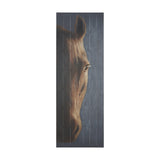 Hennessy 24x68 Brown Horse Original Hand Painted on Wood Oil Painting from Mercana - Luna Furniture