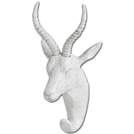Dugaleon VII White Ibex Coat Hook from Mercana - Luna Furniture