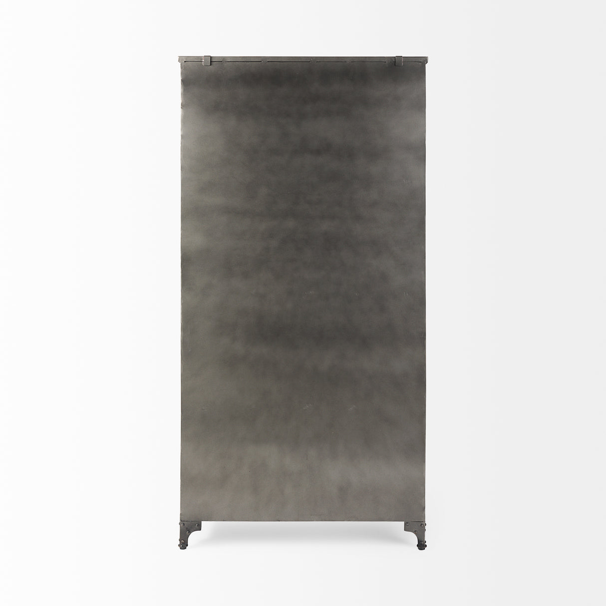Poppy II 73.8" H Black Metal With Glass Door Display Cabinet from Mercana - Luna Furniture