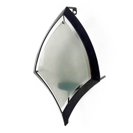 Tarquin I Black Metal Frame w/Frosted Glass Shade Wall Candle Holder from Mercana - Luna Furniture