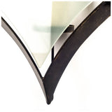 Tarquin I Black Metal Frame w/Frosted Glass Shade Wall Candle Holder from Mercana - Luna Furniture
