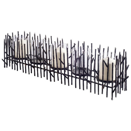 Mondavi Dark Metal Twigs Table Candle Holder from Mercana - Luna Furniture