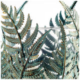 Palen II Large Green/Gold Metal Fern Leaf Table Candle Holder from Mercana - Luna Furniture