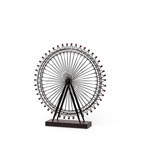 London Eye 3L x 25W Black Metal London Eye Replica from Mercana - Luna Furniture